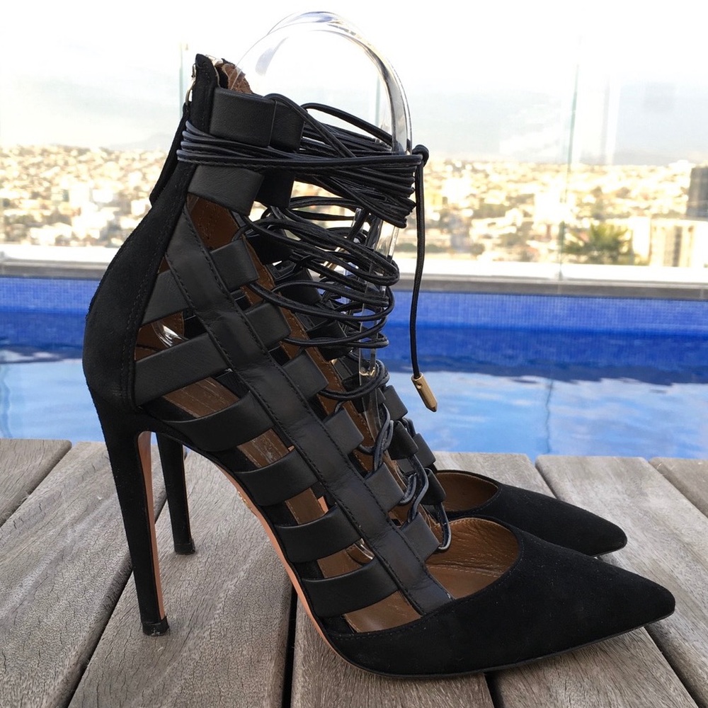 AQUAZZURA Amazon Suede Pumps Size – Size 36